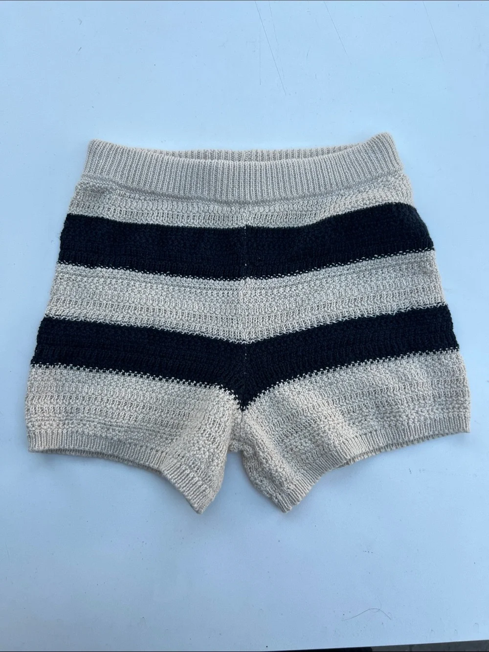 Jessica Simpson Striped Knit Sweater & Shorts Set - Navy and Cream size 6
